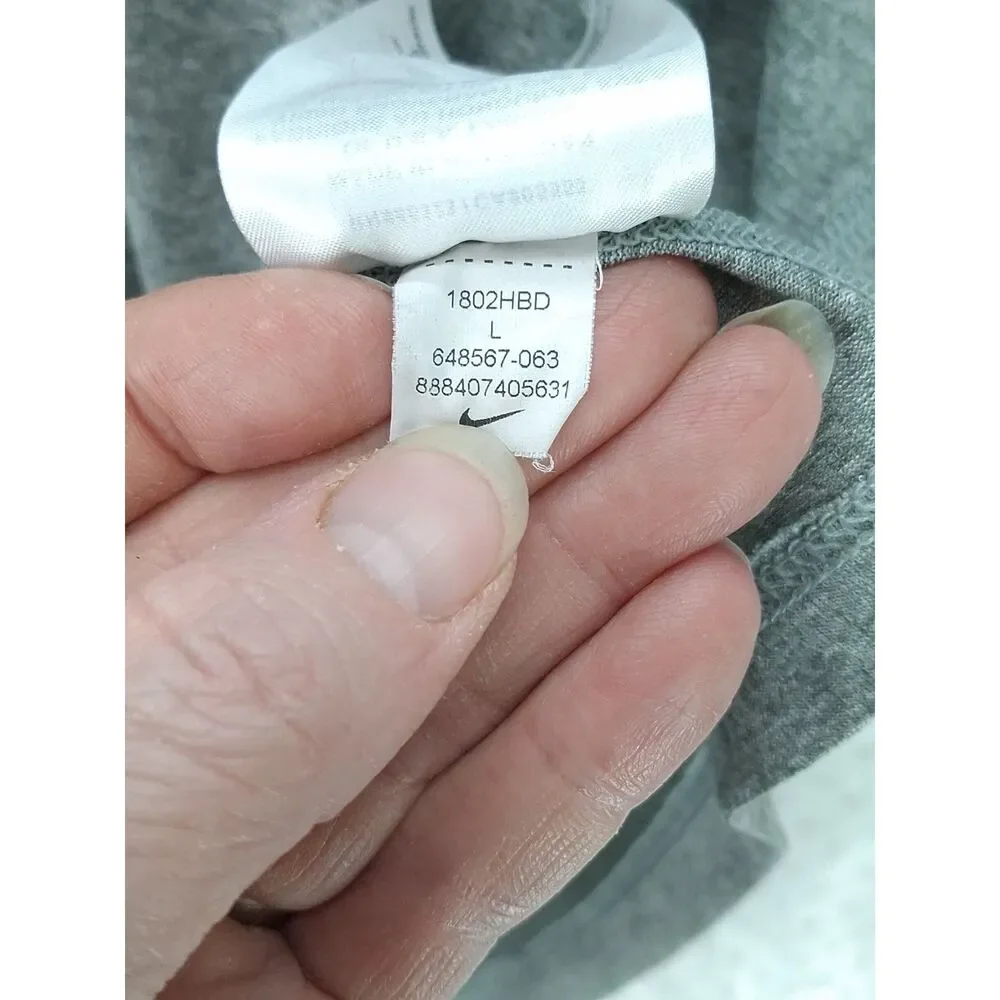 Nike Dri-Fit Slim Fit Women's Large Heather Gray Racerback Tank